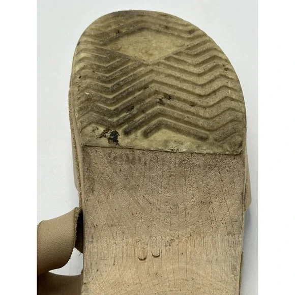 Lotta's Clogs Womens Size 36 Tan Leather Close Toe Slip On Boho Cottage Core New - Picture 13 of 14